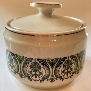 Vintage MCM Kun-Lun Porcelain Sugar Bowl